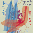 Karta - Upplands Vsby - Inflygningar och utflygningar ver ttorten